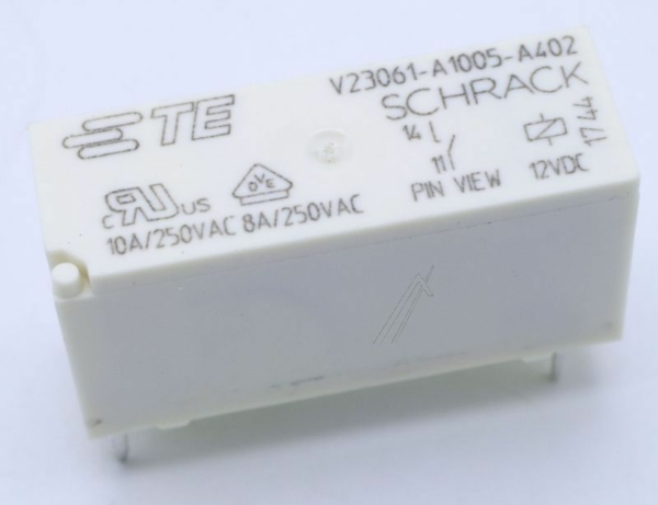 12VDC 8A-250VAC V23061-A1005-A402 RELAIS 1 SLUITER 2-1393222-3