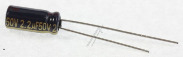 2,2UF-50V EEUFC1H2R2 ELCO RADIAAL 105° 5X11MM. RM=2,0MM. -ROHS-