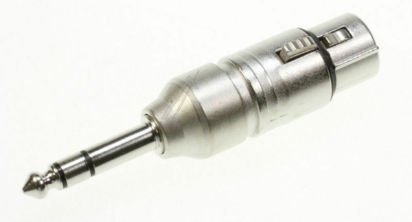 NA3FP 3-POLIGE XLR STEKER - STEREO 6.35 MM JACK STEKER