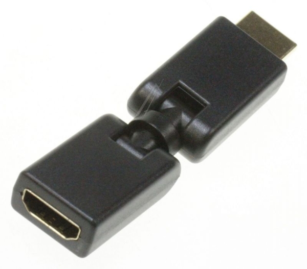 HDMI-ADAPTER,  CONTRA /  STEKER,  180° DRAAIBAAR