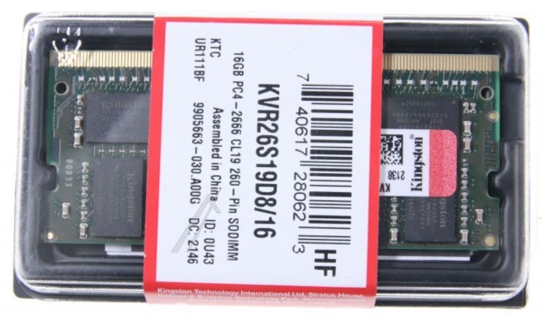 VALUERAM KVR26S19D8/ 16 SODDR4-RAM 16GB PC4-21300, CL19